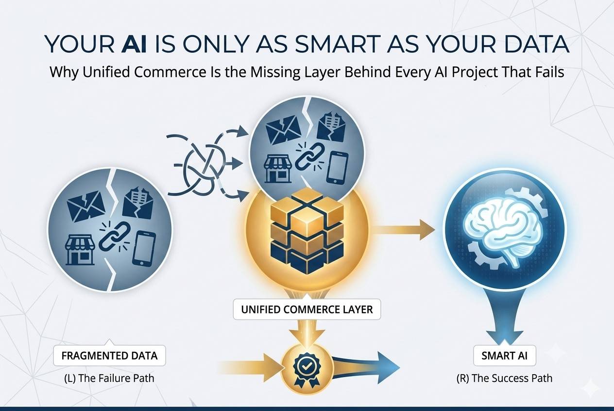 Your AI Is Only as Smart as Your Data: Why Unified Commerce Is the Missing Layer Behind Every AI Project That Fails — featured image
