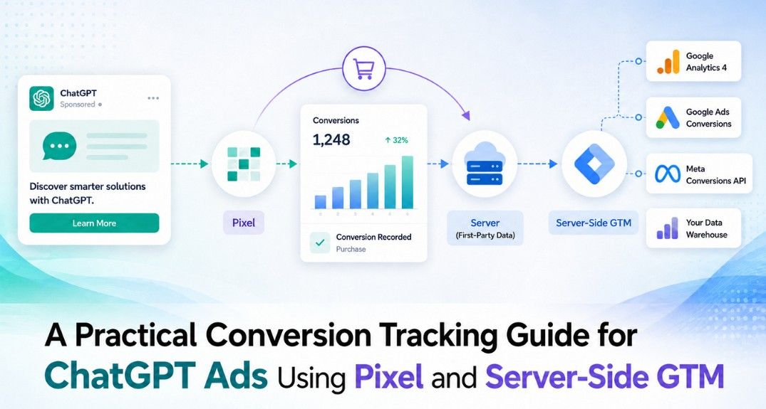A Practical Conversion Tracking Guide for ChatGPT Ads Using Pixel and Server-Side GTM — featured image