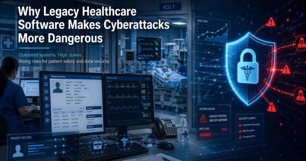 Why Legacy Healthcare Software Makes Cyberattacks More Dangerous — featured image