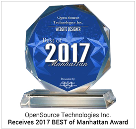 OpenSource Technologies wins Manhattan Award 2017